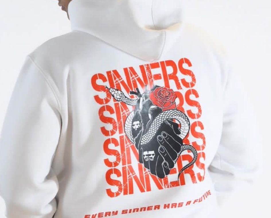 White Sinner Hoodie